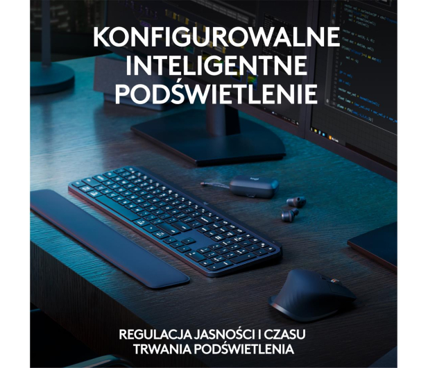 LOGITECH Klawiatura MX Keys S + mysz + podkładka Combo Graphite US 920-011614 - 1145878 - zdjęcie 14